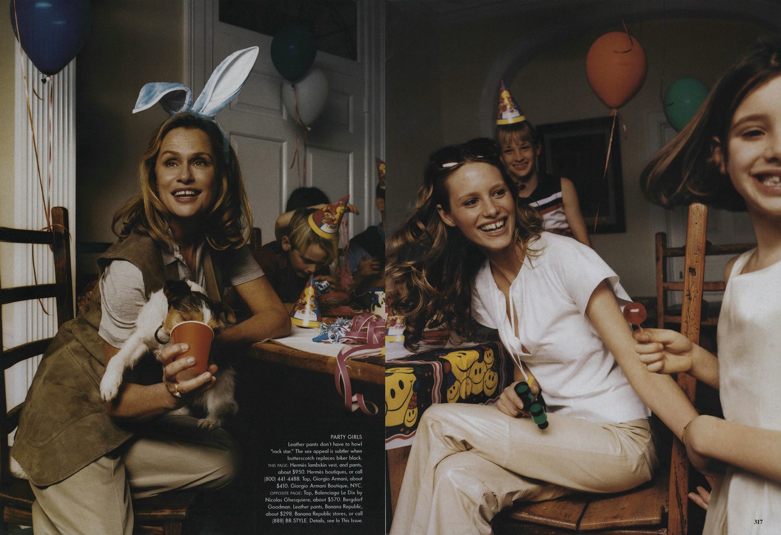 Image may contain Lauren Hutton Colleen Haskell People Person Cup Fun Party Adult Child Balloon Clothing and Hat